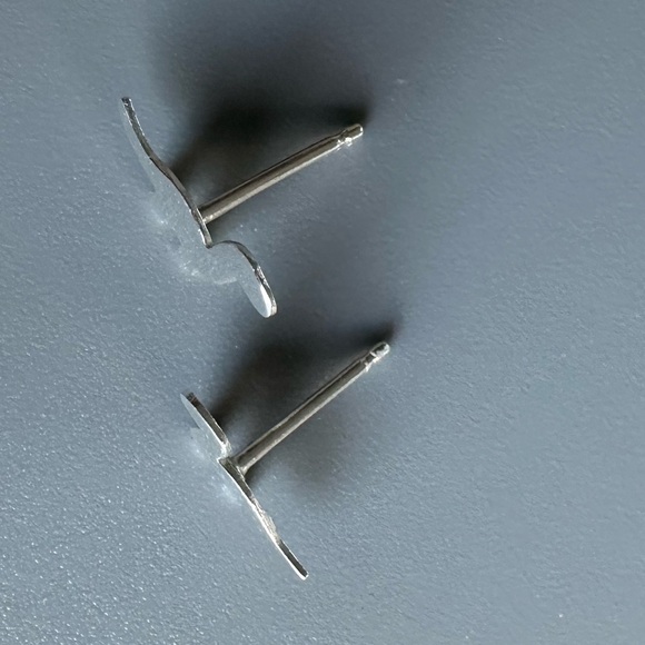 Sterling Silver Dinosaur Stud Earrings - Picture 4 of 9